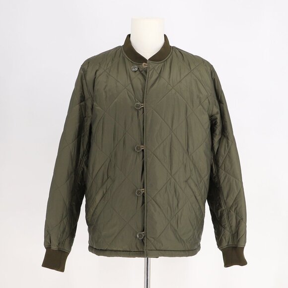 WALLACE & BARNES J.CREW Men's Quilted Bomber Jacket PrimaLoft Olive Size L - Picture 1 of 9